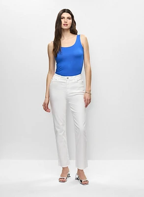 Scoop Neck Cami & Straight Leg Jeans