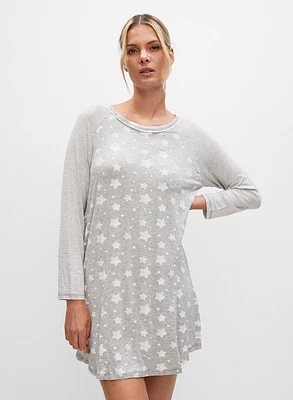 Star & Stripe Print Sleepshirt