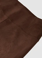 Legging à enfiler en faux suède