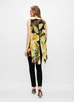 Floral Motif Asymmetric Tunic