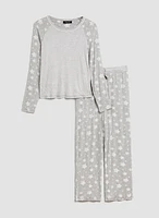 Star & Stripe Print Pyjama Set