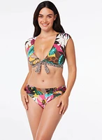 Bleu by Rod Beattie - Culotte de bikini à motifs animal et tropical