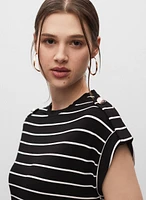 Stripe Print T-Shirt Dress