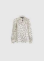 Long Sleeve Polka Dot Blouse