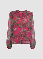 Paisley Print Blouse