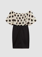 Polka Dot Print Dress