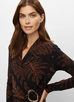 Leaf Motif Dress