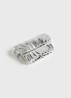Pleated Metallic Clutch