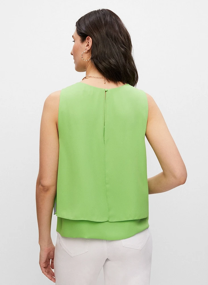 Layered Sleeveless Blouse