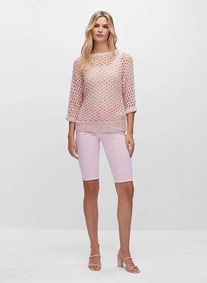 Open Weave Knit Sweater