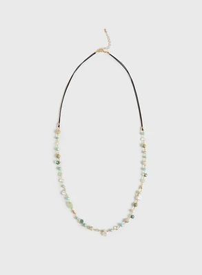 Multi-Beaded Rope Necklace
