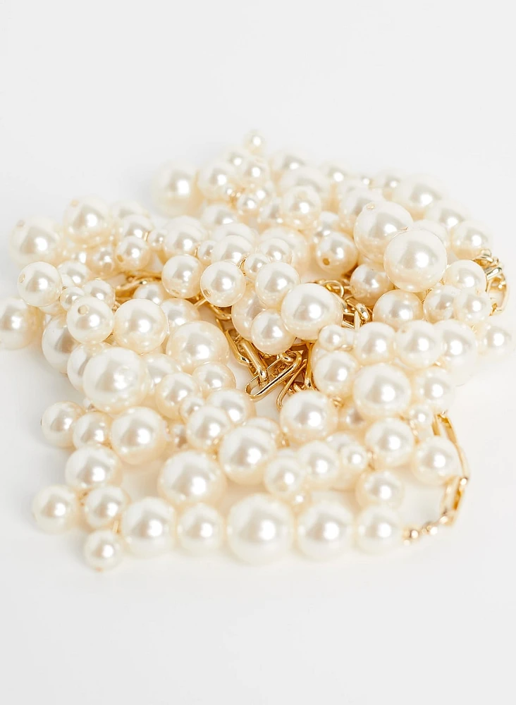 Pearl Cluster Necklace