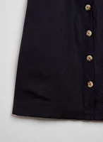 Belted Button-Down Dress