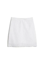 Eyelet Cotton Skirt