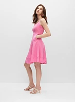 Thin Strap Fit & Flare Dress