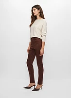 Legging à enfiler en faux suède