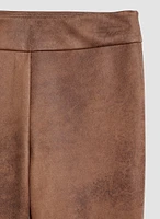 Madison Pull-On Faux Suede Pants