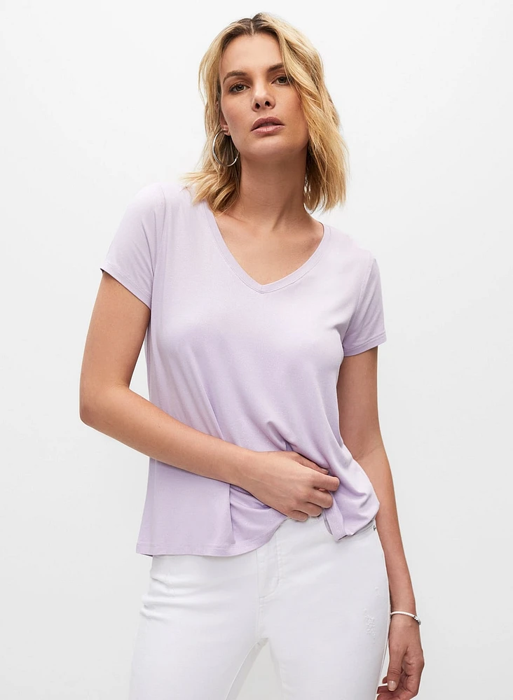 Short Sleeve V-Neck Tee