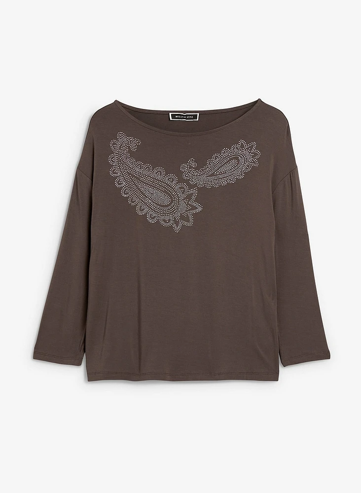 Paisley-Studded Tee