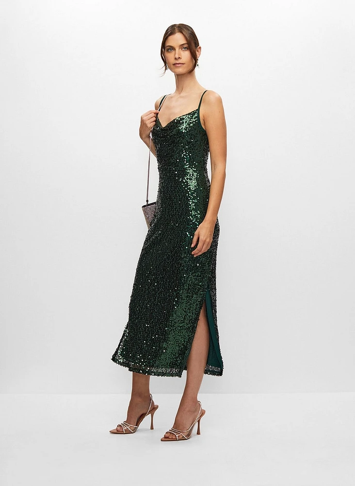 Sleeveless Sequin Dress