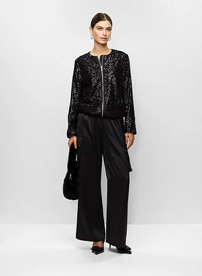 Veste bomber et pantalon cargo