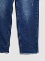 Rhinestone Pocket Slim Leg Jeans