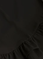 Robe à manches cloche et volants