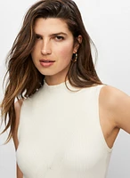 Camisole basique en tricot côtelé