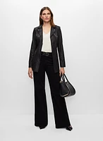 Vex - Veste style redingote en faux suède