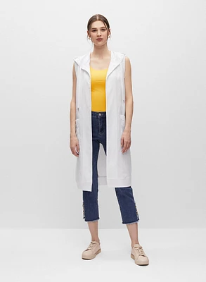 Veste ouverte sans manches