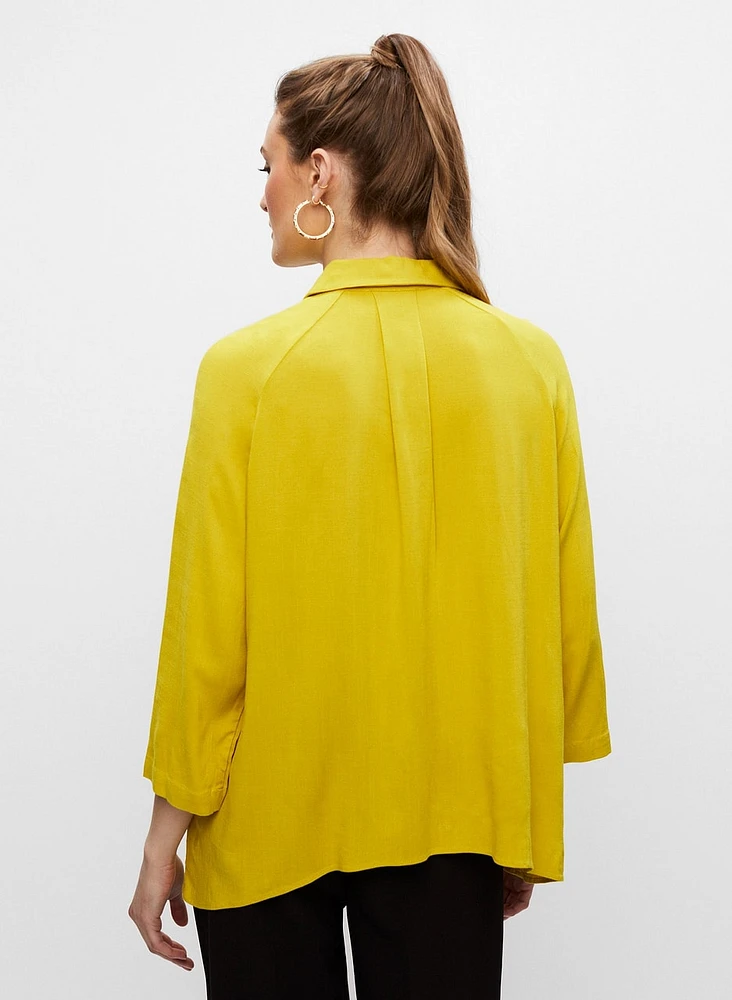 Textured Asymmetric Blouse