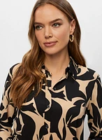 Abstract Floral Motif Tunic
