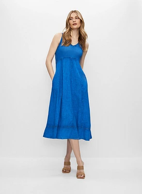 Sleeveless V-Neck Dress