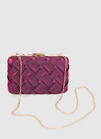 Weave Detail Evening Clutch