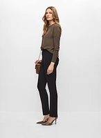 Slim Leg Pull-On Pants