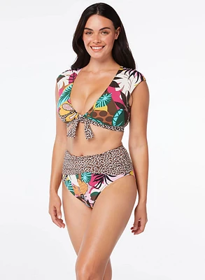 Bleu by Rod Beattie - Bikini à larges bretelles et mélange de motifs