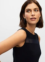 Mesh Detail Sleeveless Top