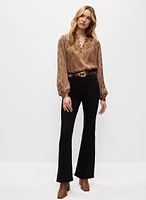 Blouse à motif animal