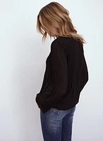 Pleated Chiffon Blouse