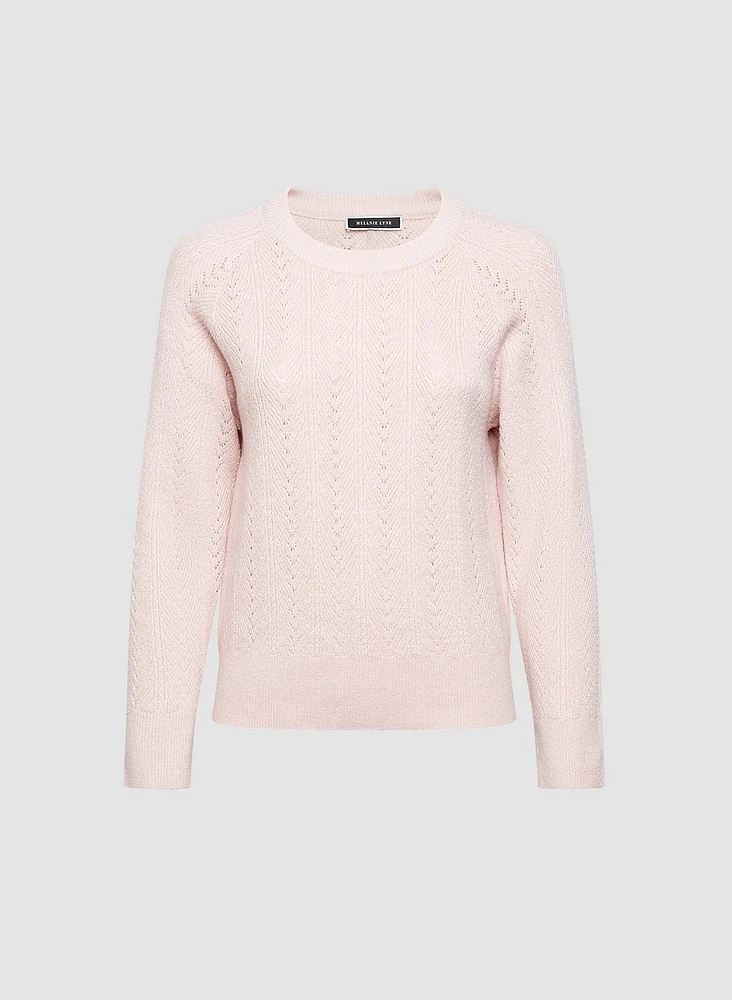 Pointelle Knit Sweater