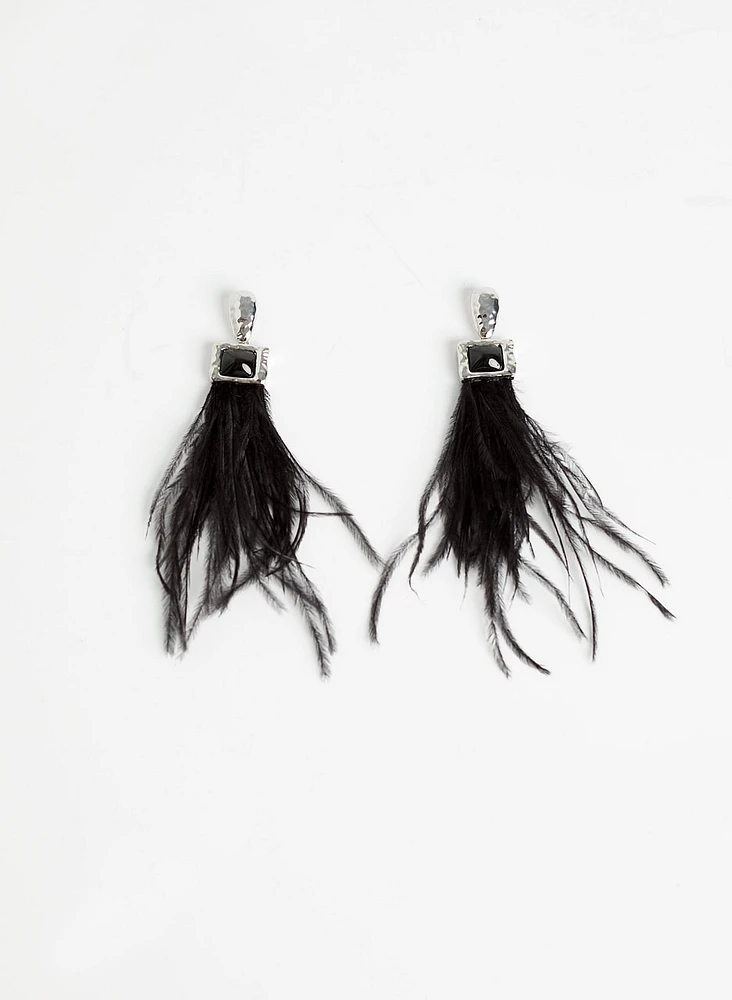 Feather Dangle Earrings