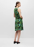 Robe à motif de feuilles palmier