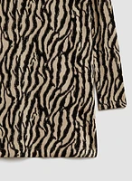 Tunique en jacquard à motif animalier
