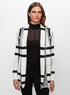 Frank Lyman - Plaid Knit Cardigan