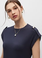 Robe t-shirt à encolure ronde