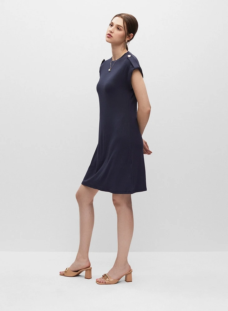 Robe t-shirt à encolure ronde