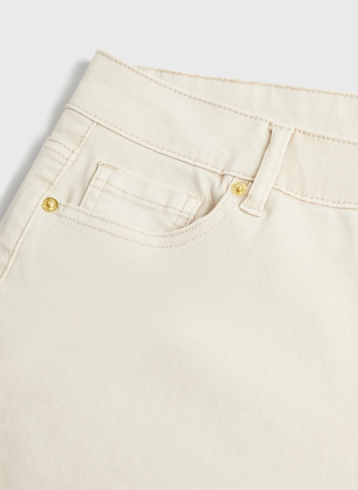 Wide Leg Culotte Jeans