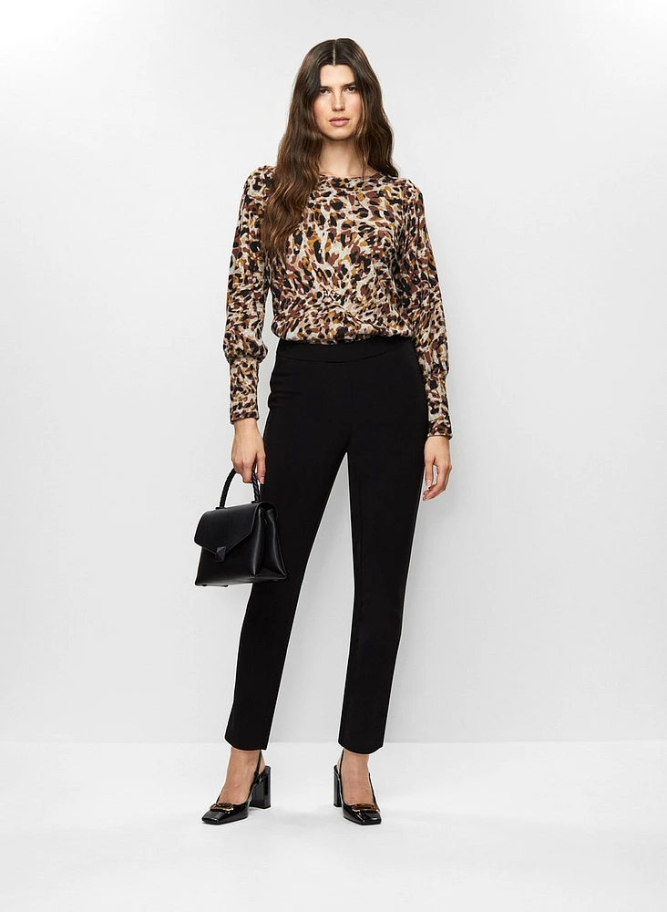 Ankle Length Slim Leg Pants