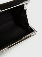 Rectangular Crystal Drip Clutch