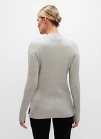 Pull léger à détail de pierres